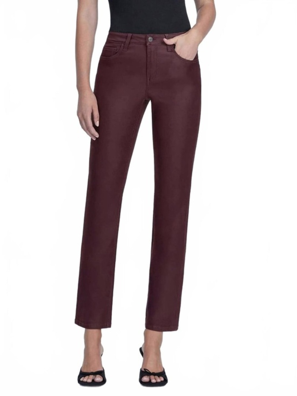 NWT Vervet Coated High Rise Slim Straight Jeans 32